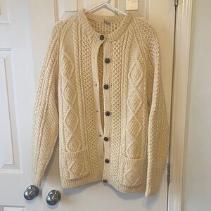 100% Ireland Wool Cardigan with Pockets